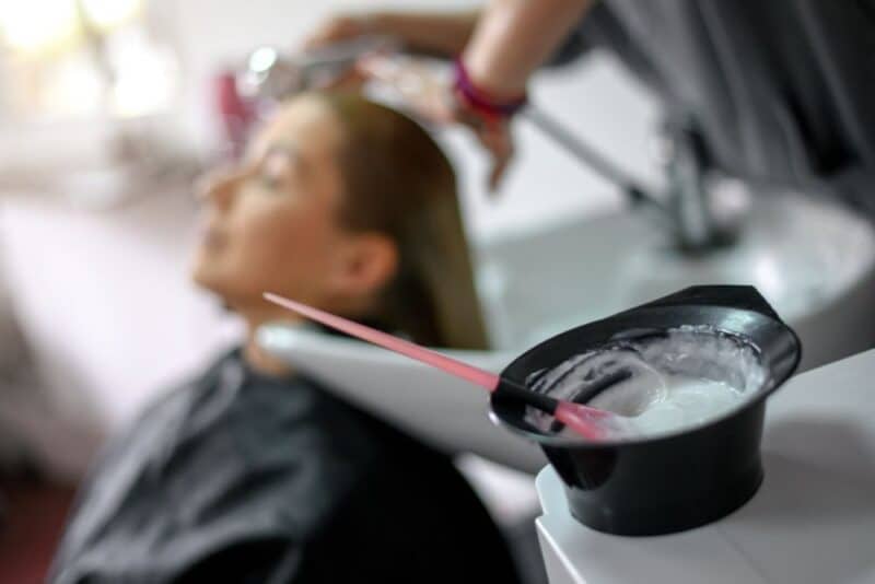 evitar danos durante a coloração